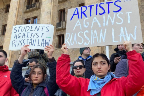 Женский марш в Тбилиси: «Нет российскому закону!»