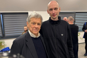 Кацярына Андрэева і Эдуард Пальчыс — першыя фота на волі